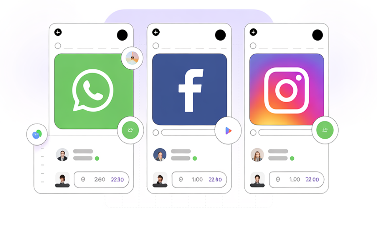 CRM para WhatsApp, Facebook e Instagram